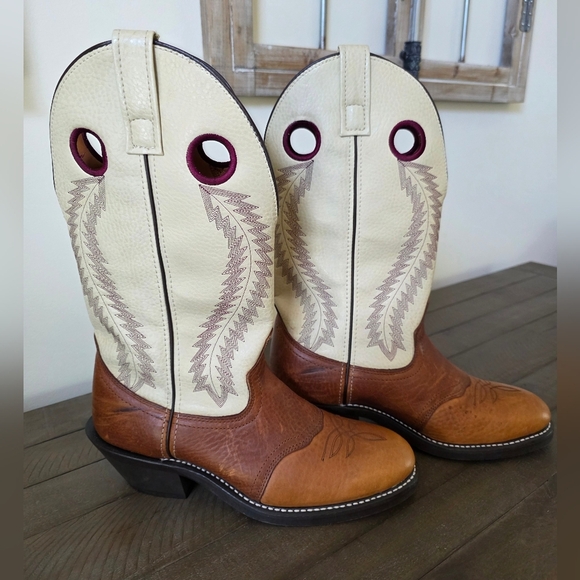 Laredo Western Leather Boots - Mens Size 9.5 - Picture 1 of 11